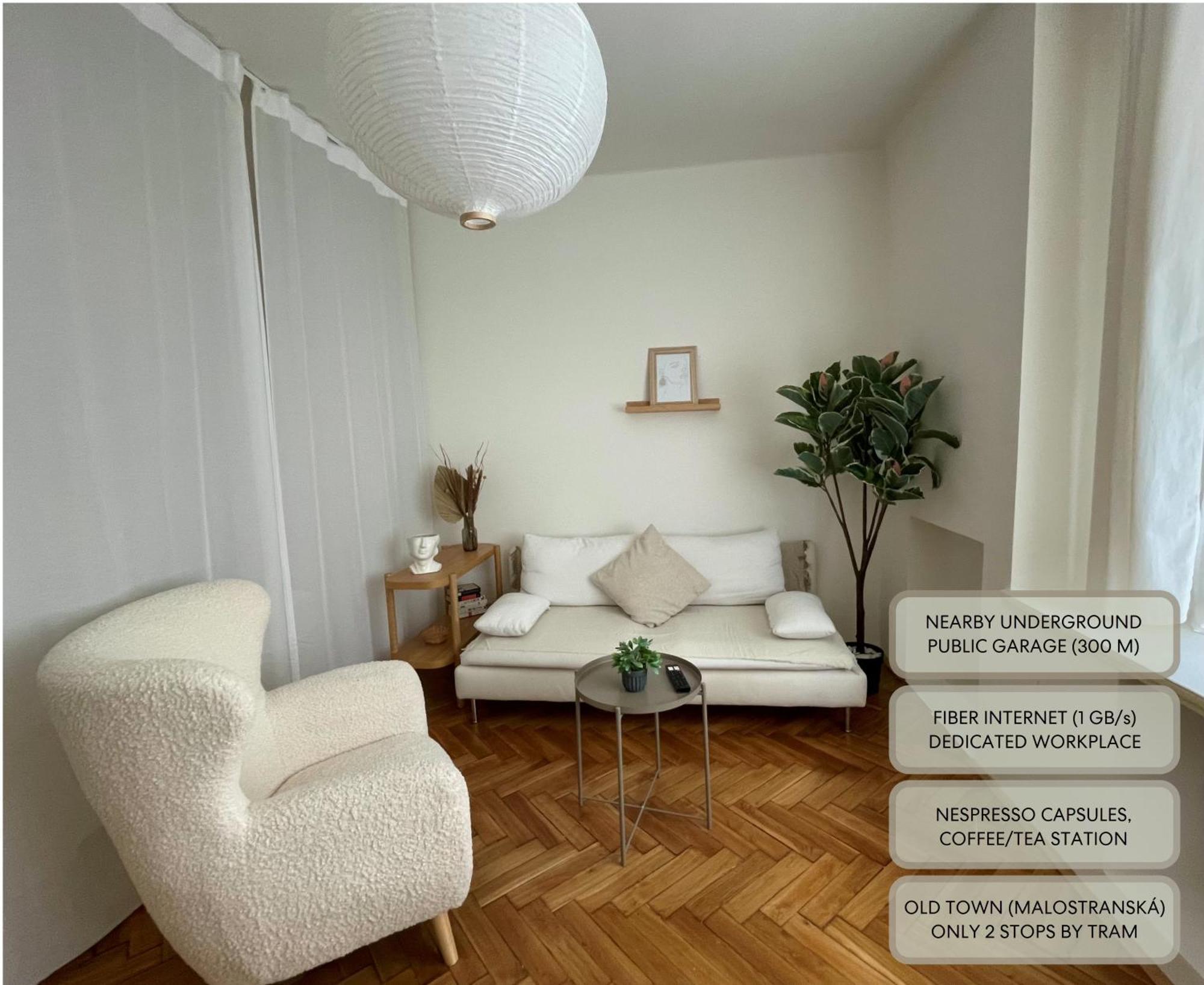 Urban Retreat I Modern Boho Apartments In Lovely Letna District - 10 Minutes From Old Town Prague Luaran gambar